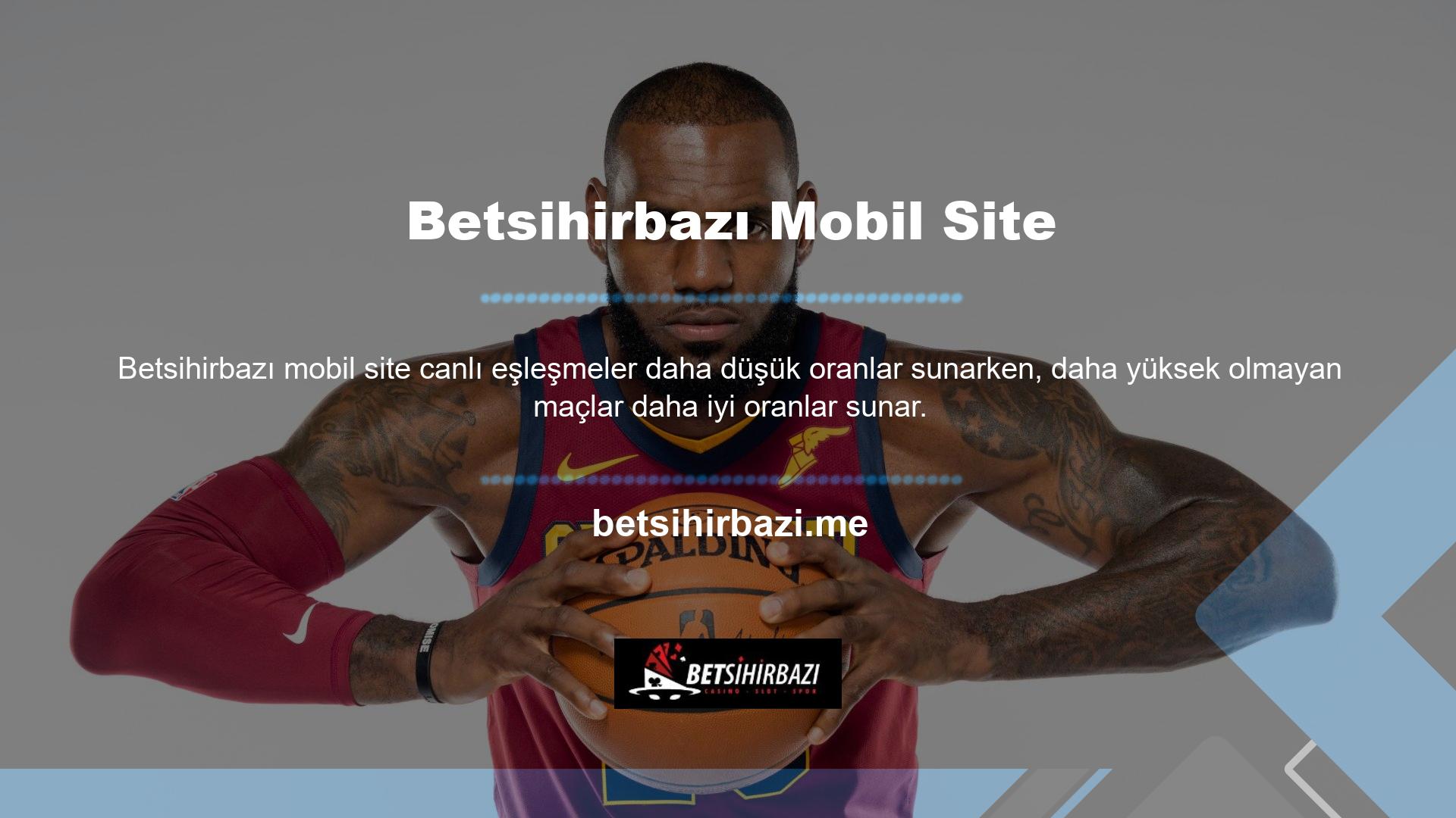 Mobil site ile tarayıcı aracılığıyla erişilen site arasında bir fark yoktur